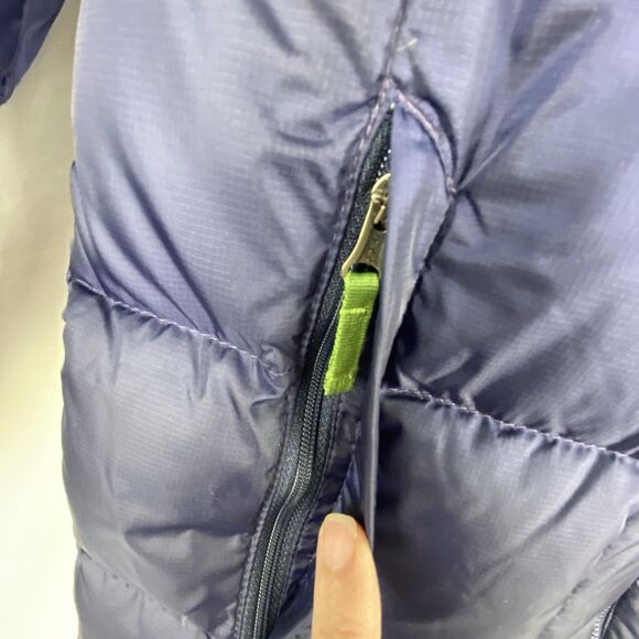 LL BEAN Jacket Youth Boys L 14-16 Goose Down Puffer Full Zip Pockets Ski Outdoor - Picture 4 of 16